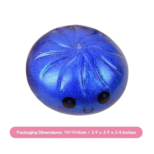 Dumpling Squishies, Mystery Glitter Dumpling Squishies Box, Colorful Dumplings Stress Balls Fidget Sensory Toy, Soft Squeeze Decompression Dough for Anxiety Relief Fidget, Kids Easter Basket Stuffers thumbnail 7