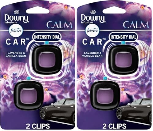 ⭐️⭐️ Febreze Car Vent Clip, Downy Calm Scent, 0.07 oz (Pack of 4) - Image 1