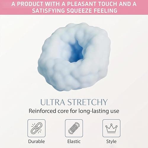 2026 New Crunchy Squishy Noisy Stress Balls Ice Skin Fidget Sensory Toys for Relaxing Anxiety Stress Relief Focus, 2pcs(Pink+Blue), Gifts thumbnail 6