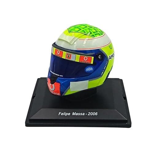 OPO 10 Formula 1 helmet compatible with Ferrari F1: Felipe Massa Scuderia Ferrari #6 2006-1/5 scale Spark - CAS86 - Image 1