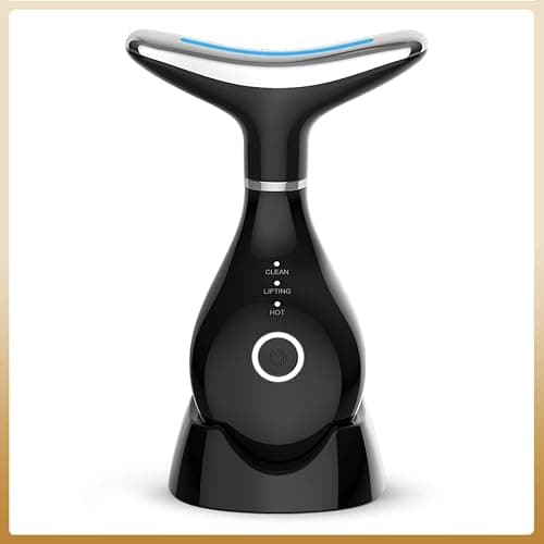 Home face and Neck Anti-Wrinkle and Anti-Aging Beauty Tool, Convenient 3-in-1 Skin Care Facial Massager, Face Shaping Tool, Vibration for Daily use at Home (White) thumbnail 6