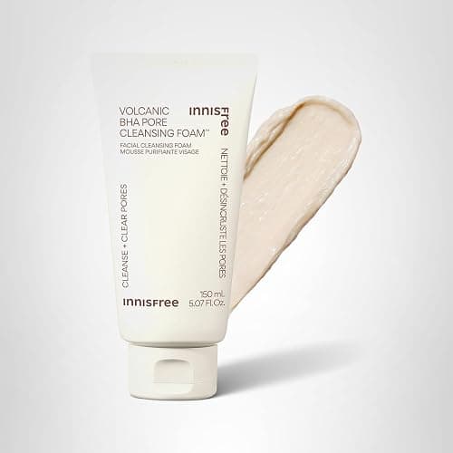 innisfree Volcanic BHA Pore Cleansing Foam, Korean Face Wash with Salicylic Acid, Oil Control, Deep Clean, Pore Care, Sulfate-Free Formula thumbnail 9