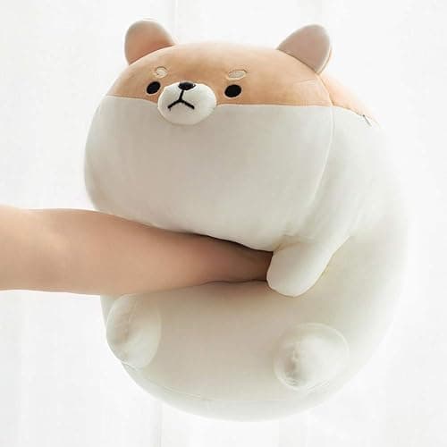 sofipal Shiba Inu Dog Plush Pillow,Cute Corgi Stuffed Animal Toy Doll Gifts for Valentine,Christmas (Brown, 15.7 inch) thumbnail 3