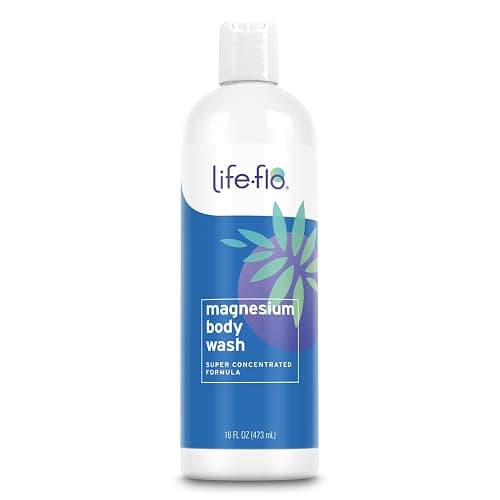 LIFE-FLO Magnesium Body Wash, Refreshing, Moisturizing Liquid Soap with Magnesium Chloride from the Zechstein Seabed, Peppermint Oil and Rosemary Oil, 60-Day Guarantee, Not Tested on Animals, 16oz - Image 1