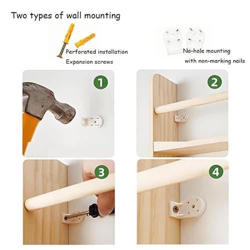 Eqvexd Narrow Storage Rack Behind The Door 3-4Tier,Behind The Door Storage Organizer Books,Space-Saving Wall Mount Narrow Bookshelf for Bedroom,Living Room,Home,Office,Behind Doo thumbnail 7