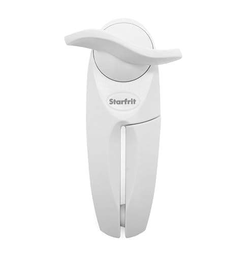 Starfrit Little Beaver Can Opener - Safe - Holds Lid and Leaves No Sharp Edges on Lid - Comfort Grip - 3-Year Warranty - White - Image 1