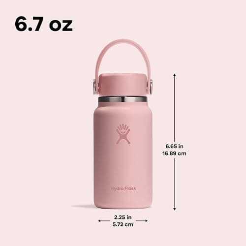 Hydro Flask Micro Bottle - Leak Proof Purse or Pocket Flask - Insulated Mini Water Bottle 6.7 Oz Nectar Orange thumbnail 3