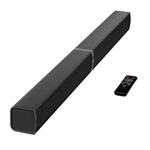 MZEIBO Sound Bar for Smart TV,80W Detachable Bluetooth Soundbar with Powerful Bass, 2-in-1 Home Theater Audio System, ARC/Optical/AUX Connectivity for TV/PC/Laptop/Game Console - Image 1