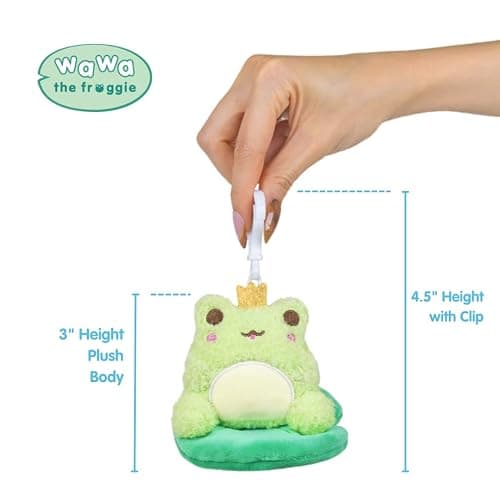 Cuddle Barn PlushGoals - Wawa Fits Wawa Sits Blind Box - Series 1 | Collectible Plush Bag Charm - Kawaii Cute Frog Plushie Clips | Mystery Unboxing Random Styles - Great Stocking Stuffer, 3 inches thumbnail 3