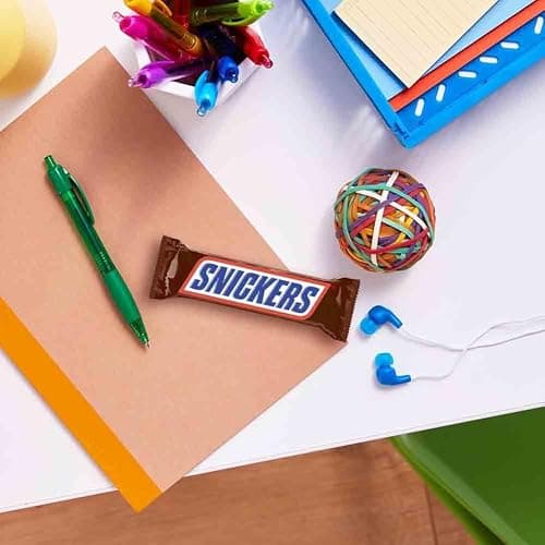 SNICKERS - Barre Chocolat au Lait, Cacahuètes & Caramel - Grand format - 40 barres chocolatées individuelles de 50g - 2kg thumbnail 5
