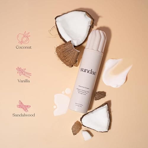 sundae Whipped Shower Foam Coconut Cream Foaming Body Wash 8.9 fl oz, 265ml - Image 1