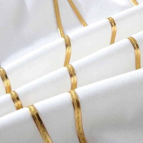 WACOMECO Soft Throw Pillow Covers - Pack of 2 Velvet Decorative Cushion Covers Cases for Sofa Bedroom Livingroom Car, 18" x 18", White and Gold thumbnail 6