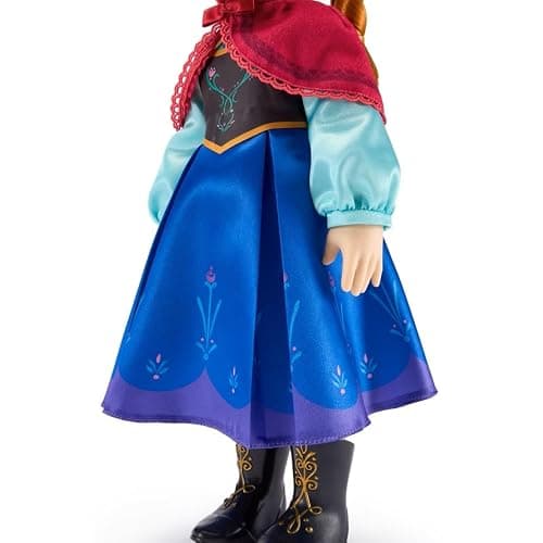 Disney Store Official Anna Once Upon a Story Doll - 16 Inch Disney Princess Toys Featuring Reflective Eyes with 3D Pupil and Iris, Detailed Costume, Hair Comb & Shoes - Comes in Display Box thumbnail 6