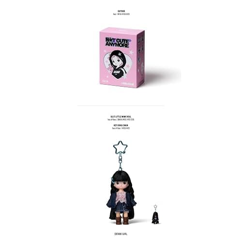 1st Single Album NOT CUTE ANYMORE Little Mimi ver. / Random ILLIT Little Mimi Doll Key Ring Chain + Mini R + Photocard + Gift thumbnail 3