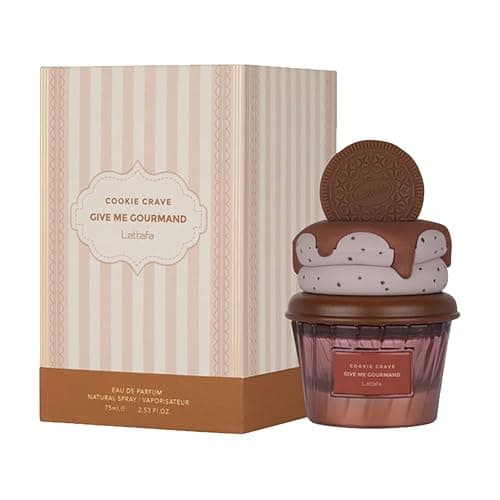 Lattafa Cookie Crave Eau de Parfum, Give me Gourmand Collection, 75ml Spray, Sweet Vanilla Cookie Scent, Cocoa Butter and Sugar Notes thumbnail 3