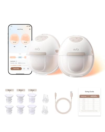 eufy Breast Pump E20, Heated Wearbable Breast Pump, 3 Temperature Levels, Hands-Free, App-Controlled Optimized Rhythm, Hospital-Grade Suction, Discreet and Ultra-Quiet Pumping thumbnail 6