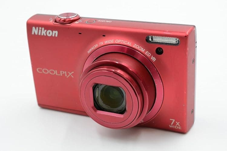 Nikon COOLPIX S6100 16 MP Digital Camera with 7x NIKKOR Wide-Angle Optical Zoom Lens and 3-Inch Touch-Panel LCD (Red) thumbnail 2