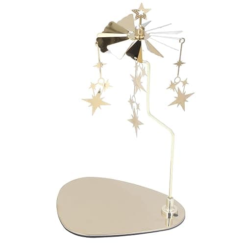 Fayelume Star Candle Carousel, Rotary Candle Holder Rotating, Stainless Steel Chime Candles Holder, for Bars Cafes Christmas Wedding - Image 1