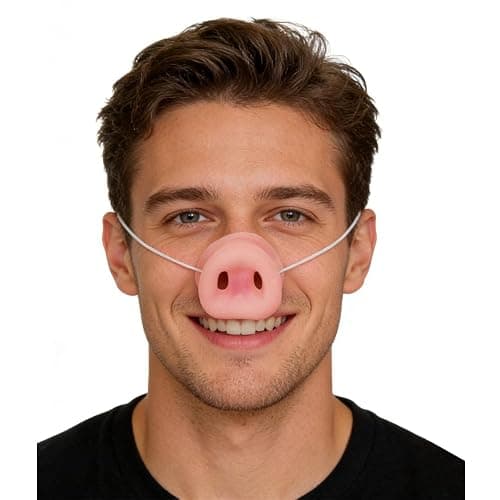 Pig Snout Nose Accessories, Flexible Hog Costume Nose thumbnail 5
