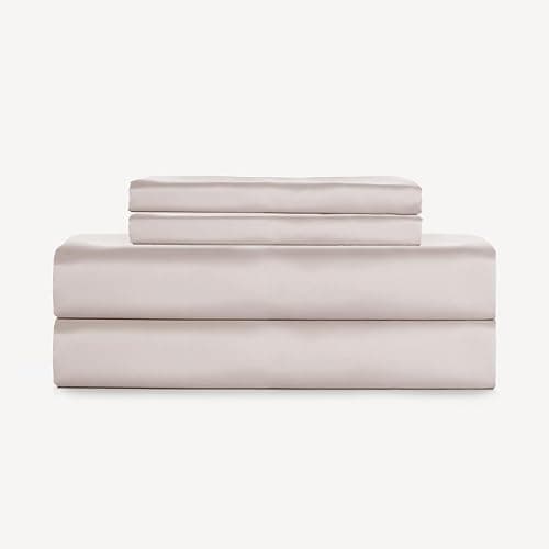 SLASHOP FURRFREE Bamboo Sheet Set - Genuine 100% Organic Viscose - Pet Hair Repellent Bedding Sheet Set for Dogs/Cats Family- Lost Shell Queen - Image 1