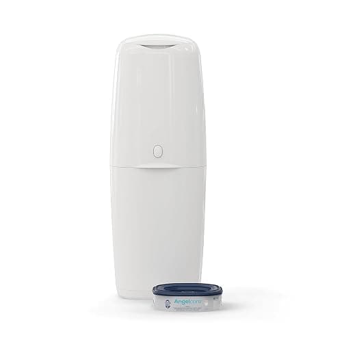 Angelcare Cubo para pañales Classic XL. Incluye un repuesto octogonal de alta capacidad y resistente a olores (1 mes - 210 pañales talla 1). Práctico, eficiente y económico. thumbnail 12