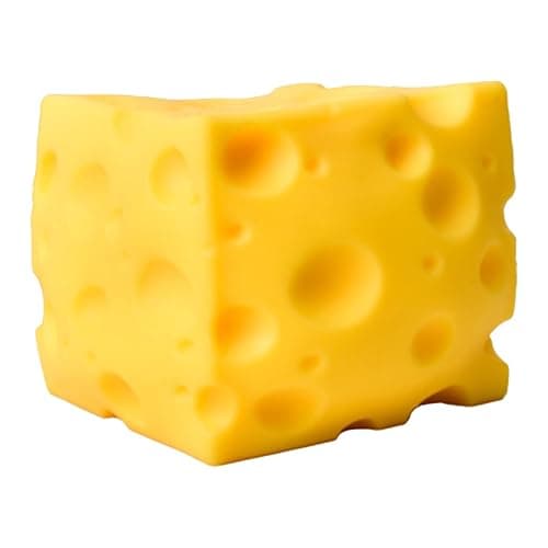 Jumbo Cheese Squishy, 10 CM Giant Squishy Toy, Cheese Shape Stress Ball, Realistic Fidget Toys Anxiety Relief Sensory for Adults Kids (A01-Large) - Image 1