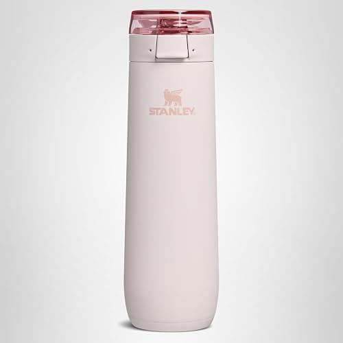 STANLEY Flowstate Spring Bottle | Leakproof Water Bottle with Carry Strap & Flip-Top Locking Lid | Insulated Stainless Steel | Fits Most Cup Holders | BPA-Free | 20 oz | Rose Quartz thumbnail 11