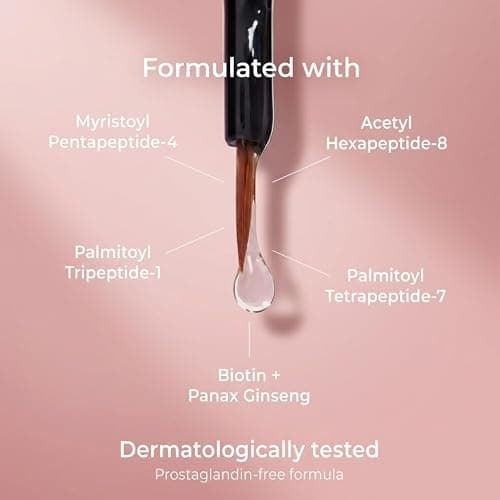 ForChics Eyelash Growth Serum - Prostaglandin-Free Lash Enhancing Serum for Longer, Thicker Lashes and Brows- Natural Formula, Visible Results in 2 Weeks - Vegan, Hormone-Free 0.10 fl. oz / 3ml thumbnail 5
