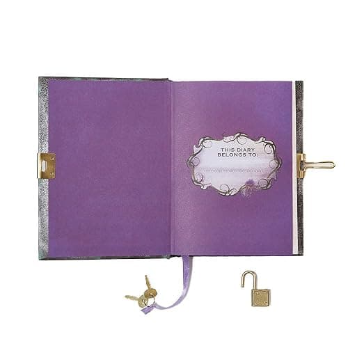 Disney Mal's Diary Descendants 3 Journal Notebook with Secret Lock and Key | 192 Lined Pages, Hardcover 5 x 7 Journal, Descendants Spell Book, Gold Dragon Cover, Lock & Key, Gift Box for Kids Ages 6+ thumbnail 7