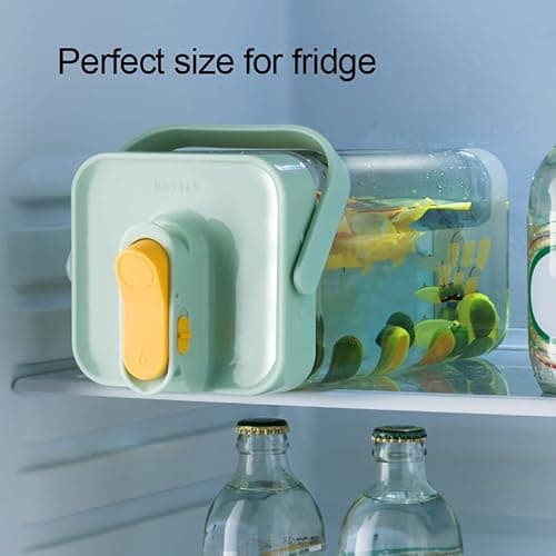 0.9 Gallon Drink Dispenser with Spigot,100% Leakproof,Sealed and Filter screen,Milk,Lemonade Dispenser,Juice Containers With Lids For Fridge and Dairly Use,Beverage Liquid Drink Container for Party thumbnail 4
