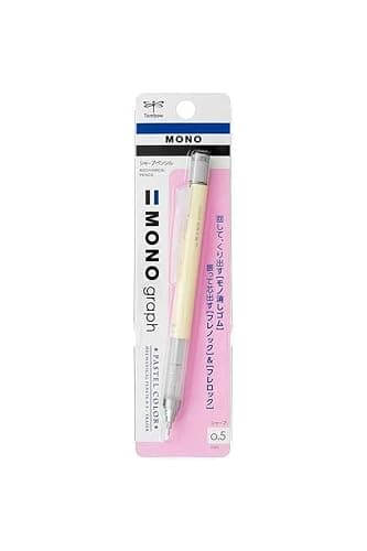 Tombow Mechanical Pencil, Monograph Pastel Color 0.5mm, Cream Yellow (DPA-136B) - Image 1
