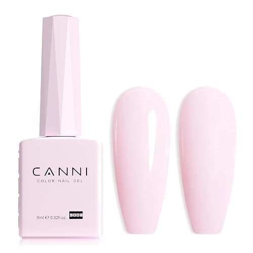CANNI Light Pink Gel Nail Polish, 1Pcs Baby Pink Gel Polish Soft Pale Color High Gloss Soak Off U V Nail Manicure Salon DIY - Image 1