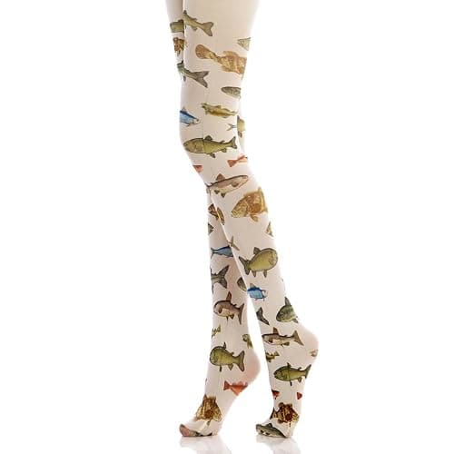 Women's Patterned Tights with Designs 140D White Velvet Cute Pantyhose Opaque Stockings thumbnail 2