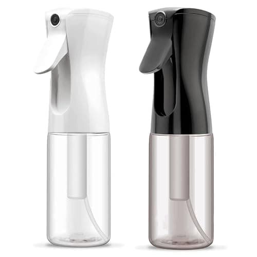 ELEMSY Spray Bottle For Hair (2 Pack 6.8 OZ) Continuous Mister Empty Spray Bottles, Ultra Fine Mist Water Sprayer for Hairstyling, Cleaning, Plants, Pets, Barbers, Salons, Essential Oil Scents - Image 1