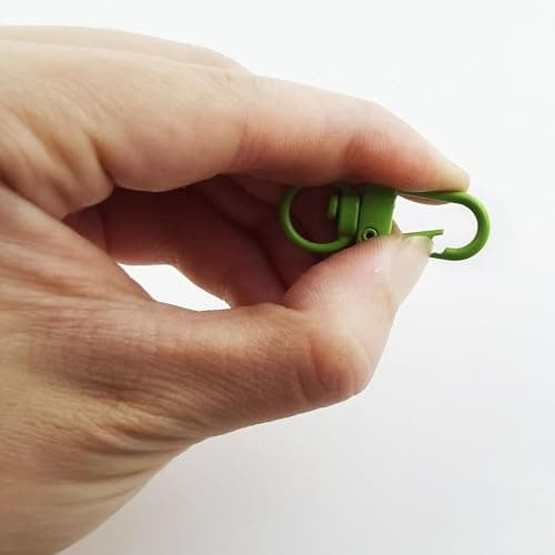 NSBELL 100PCS Lanyard Swivel Snap Hooks Heavy Duty Metal Lobster Claw Clasps for Backpack Charms, Zipper Pulls, Beads Projects, Colorful Little Clip thumbnail 5