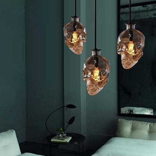 NIUYAO Pendant Light Lamp Dome Shade Hanging Ceiling Light (Skull Shape) thumbnail 6