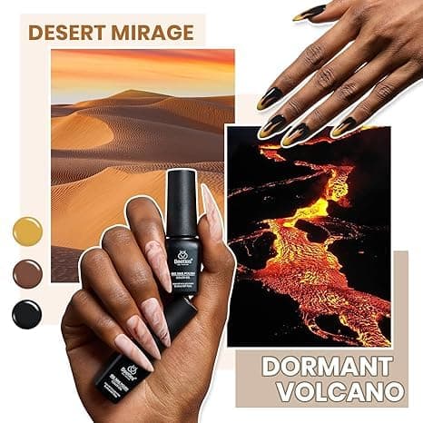 Beetles Gel Nail Polish kit with UV Light, 108 PCS 55 Colors Valentines Gel Polish Set Base Coat Glossy Matte Glitter Top Coat Gel Polish Glitter Red Green Brown Purple Pink Cat Eye Gel Gift for Women thumbnail 4