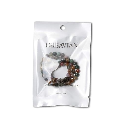 CHEAVIAN 60PCS 6mm Natural Indian Agate Gemstone Round Loose Beads for Jewelry Making DIY 1 Strand 15" thumbnail 5