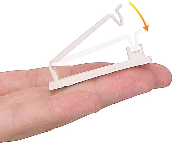 SOULWIT® 50 x Self-Adhesive Cable Management Clips for USB Cable TV, Charger, Audio, Wire Clamp for Table, Car, Office, Home thumbnail 2