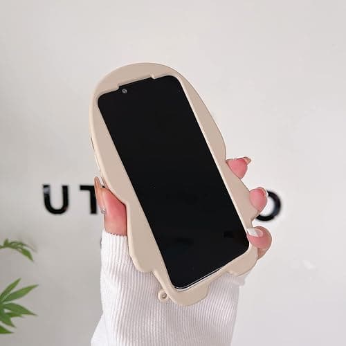 QoKcoahn Case for iPhone 14,Cute 3D Kawaii Phone Cases Funny Sweater Shark Cartoon Cover with Keychain Soft Silicone Gel Drop Protection Case Women Girls for iPhone 14 thumbnail 6