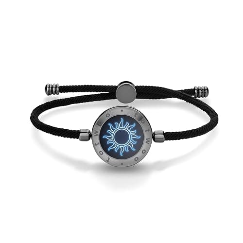 Single Touch Bracelet for Couples, Light up & Vibration for Love Couples | Long Distance Relationship Gift for Girlfriend, Mother-Daughter, Sisters,Women's Fashion Smart Jewelry,Must Stay Connected Bluetooth Bracelet, TOTWOO APP Set Up Pairing Jewelry - Image 1