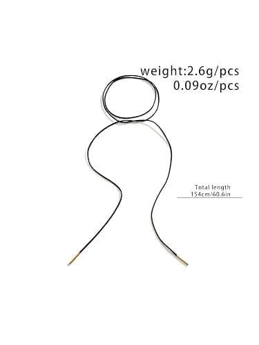 VLIEGEN 2PC Gothic Bow-knot Velvet Choker Necklace Sexy Long Wrap Rope Collar Tie Neck Chain Gothic Boho Velvet Choker thumbnail 7