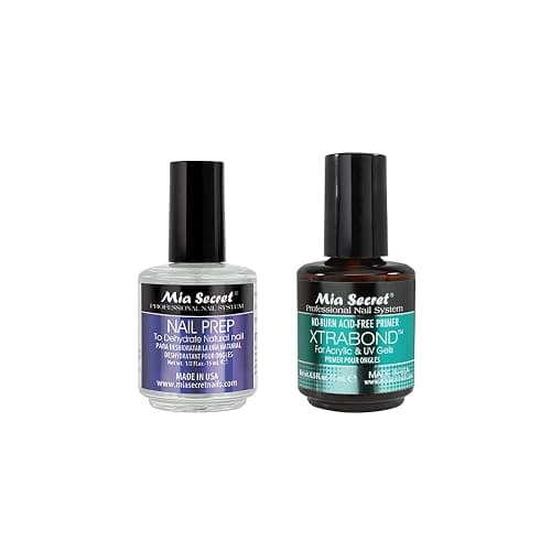 Mia Secret Professional Nail Prep pH Balance Dehydrator & XtraBond Acid-Free Primer 0.5 oz + - Image 1