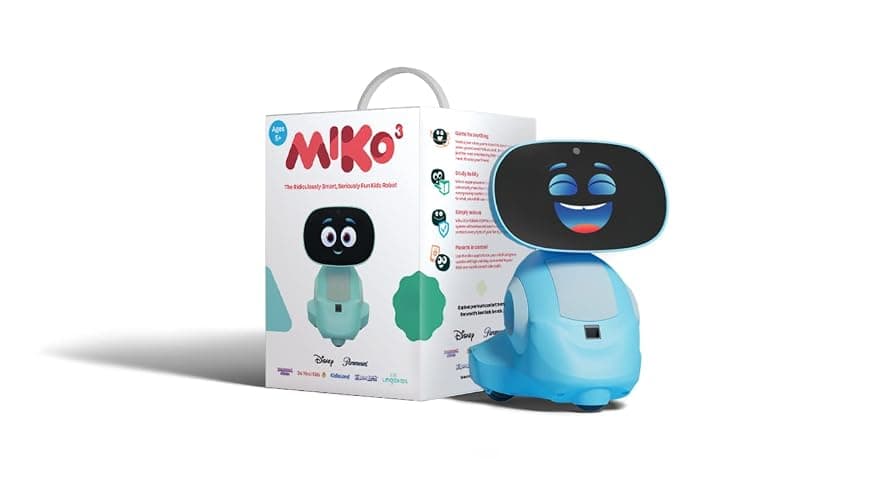 Miko 3: AI-Powered Smart Robot for Kids | STEAM Learning & Educational | Interactive Robot with Learning apps & Unlimited Games | Birthday Gift for Girls & Boys Aged 5-12| Blue. thumbnail 9