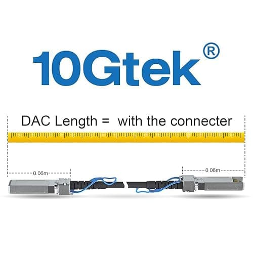 10Gtek 10G SFP+ DAC Cable - 10GBASE-CU Passive Direct Attach Copper Twinax SFP Cable for Cisco SFP-H10GB-CU0.25M, Meraki MA-CBL-TA-0.25M, Fortinet, Ubiquiti UniFi, 0.25-Meter(0.82ft) thumbnail 5