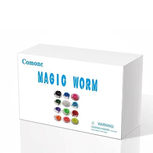 60 Pcs Magic Twisty Worm Wiggly Fuzzy Worms on a String Toys for Party Supplies,12 Colors… thumbnail 6