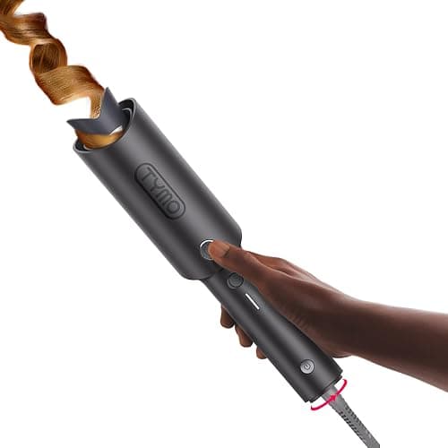 TYMO CURLPRO Rizador de Pelo Automático - Portátil Moldeador Tenacilla de Pelo Automatico de 32 mm, 160-210℃, Rizos Grandes Fácilmente, Plancha Pinzas Rizadora Cerámica, Antiquemaduras, Gris Metálico - Image 1