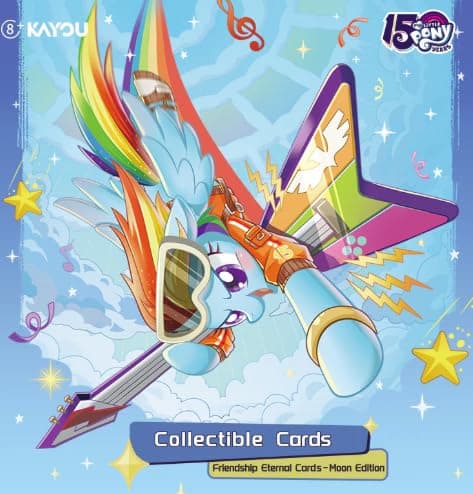 KAYOU My Little Pony Friendship Eternal Trading Cards – Moon Edition Series 2 – 24 Packs, 192 Cards – Anniversary Celebration Edition – English Booster Box thumbnail 9