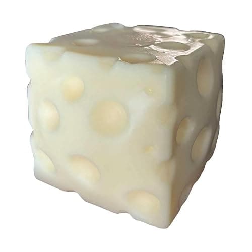 Cheese Squishy Slow Rising Squishy Stress Relief Fidget Toy,Cheese Style | Suitable for Office Workers to Release Stress and Negative Emotions,for Adults,1 Piece (milky)2.4X2.4in - Image 1