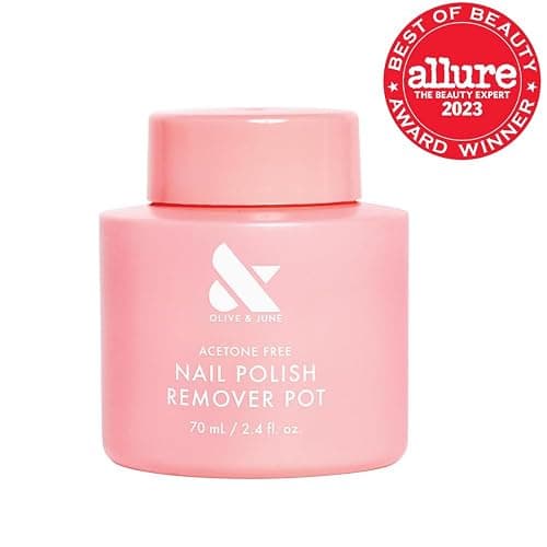 Olive & June Nail Polish Remover Pot, Acetone-Free, 70 mL | Sponge-lid pot for no-mess manicure and pedicure removal; gentle, effective, acetone-free thumbnail 2